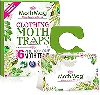 Vista 8 de MothMag Trampas para polillas para ropa, armarios, telas y alfombras, trampas para polillas de ropa, trampas para polillas de armario, trampas