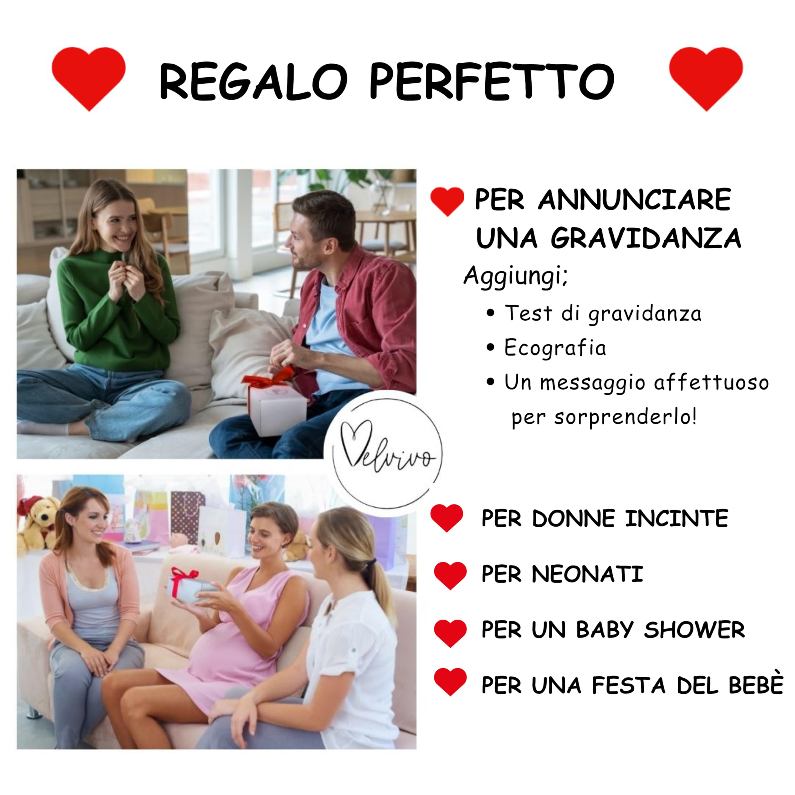 Set regalo di calzini per bambino bambina bambino 0-6 mesi 2 paia di calzini di cotone con adorabili motivi di cuori amo mamma/amo papà