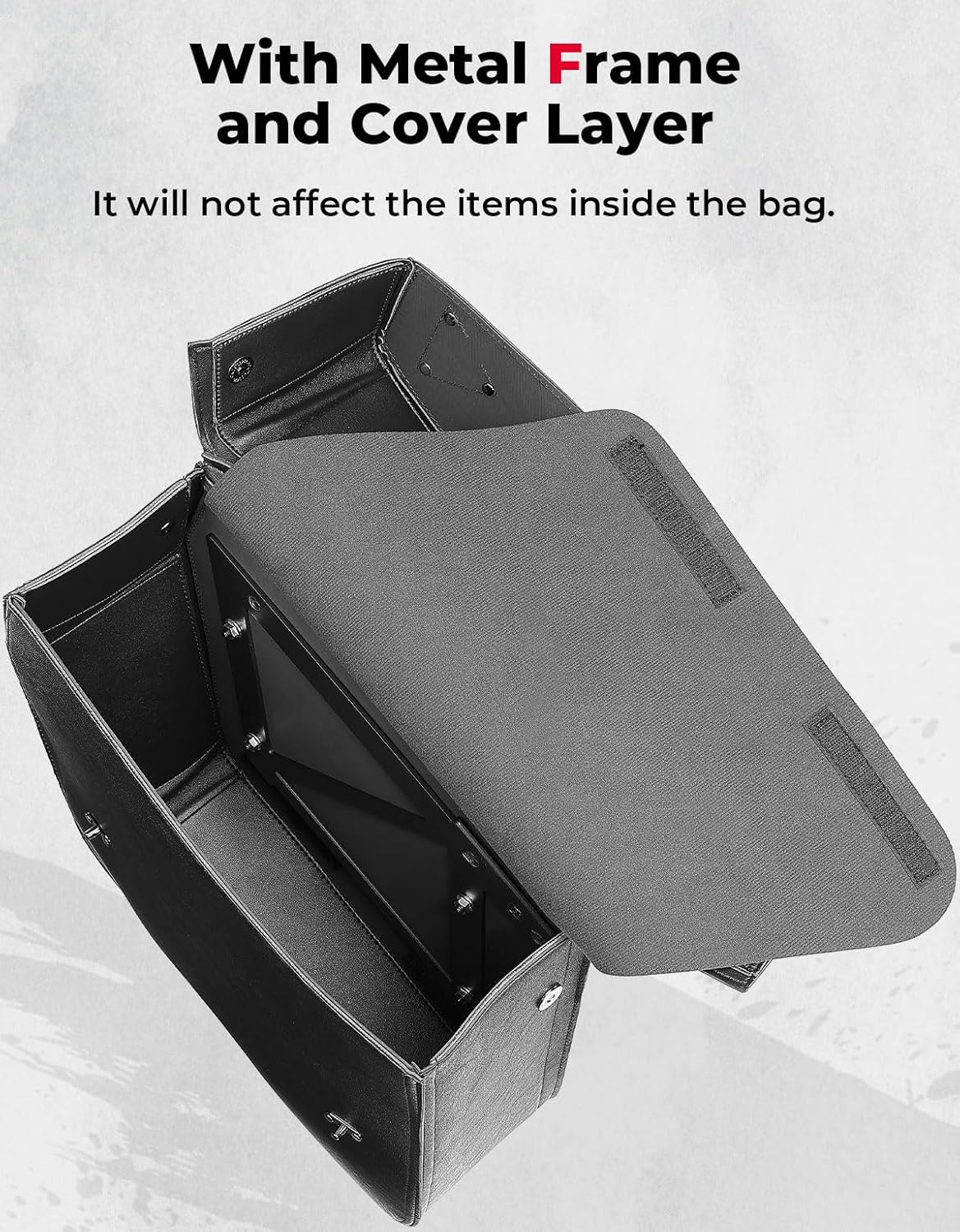 KEMIMOTO Motorcycle Saddlebags with Tail lights Moving Backwards 32L Leather Saddle Bags Motorcycles Compatible with Sportster 883