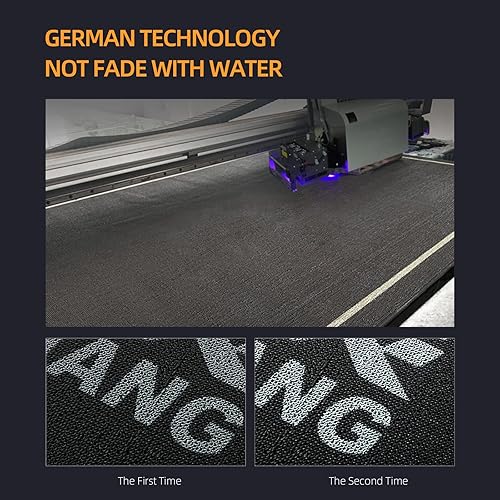 Miniatura 2 de ALLEVI Tapete de entrada de grado comercial para interiores y exteriores, 5 pies de largo x 3 pies de ancho, 0.236 in de grosor, alfombras de texto