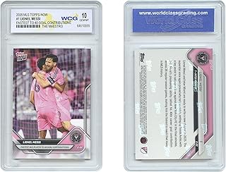 2025 MLS Topps Now Lionel Messi Inter Miami Fastest 40 Goal in History Card #1 - Graded GEM-Mint 10