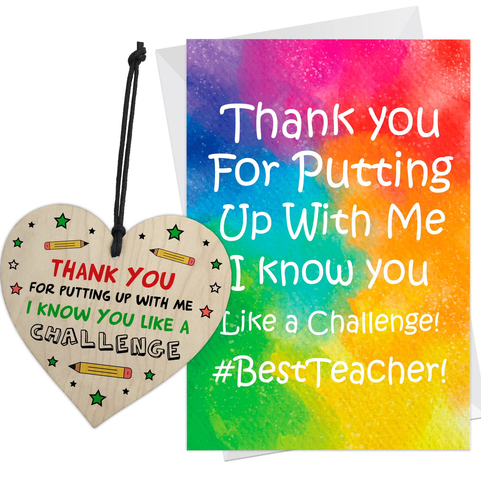 RED OCEAN Funny Thank You Teacher Card – Teacher Greeting Cards – Appreciation Card - Teacher Gifts - Ideal for Leaving Teachers and Leaving School Nursery