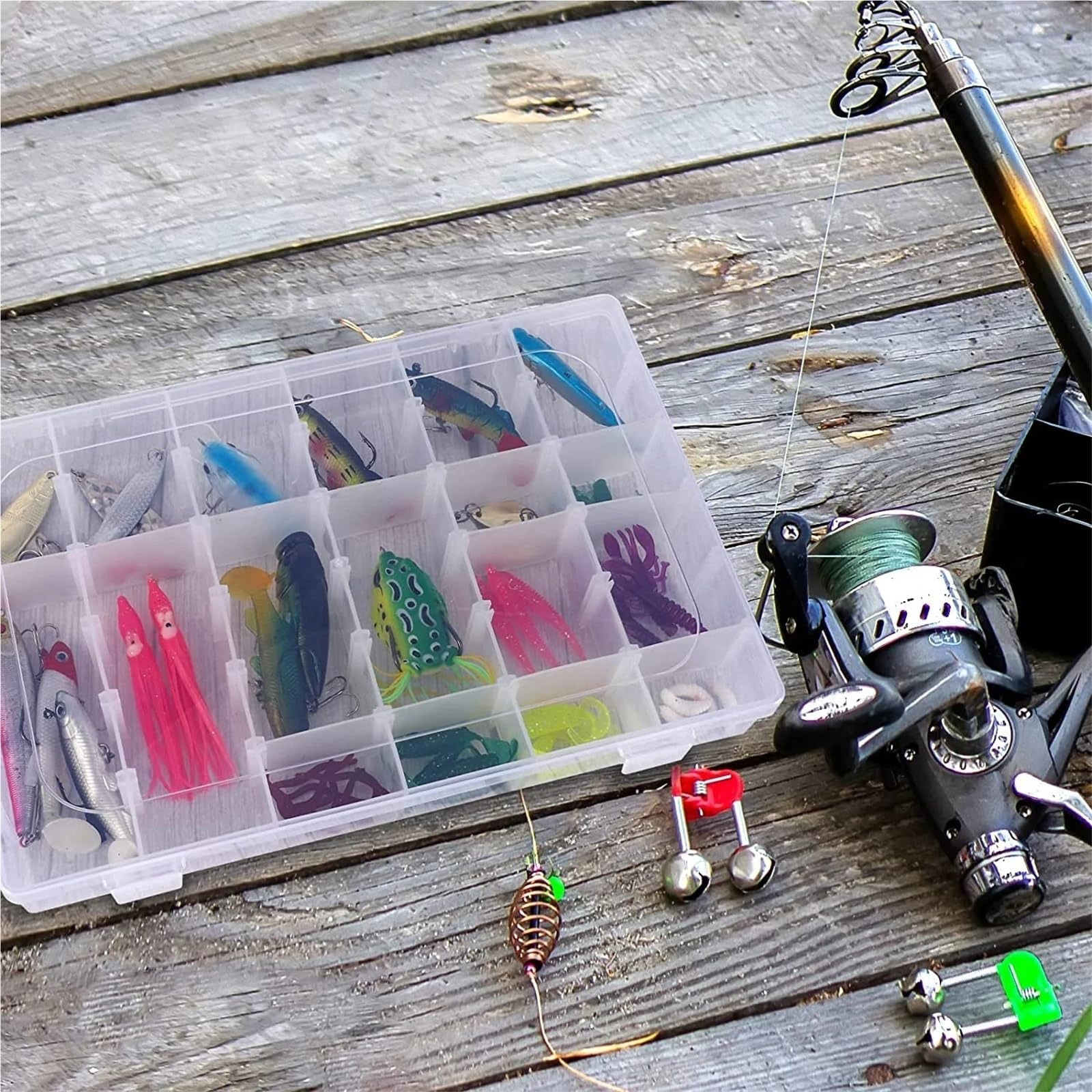 Kunststoff-Schmuckkästchen Kunststoff-Organizer-Box mit 36 ​​Fächern
