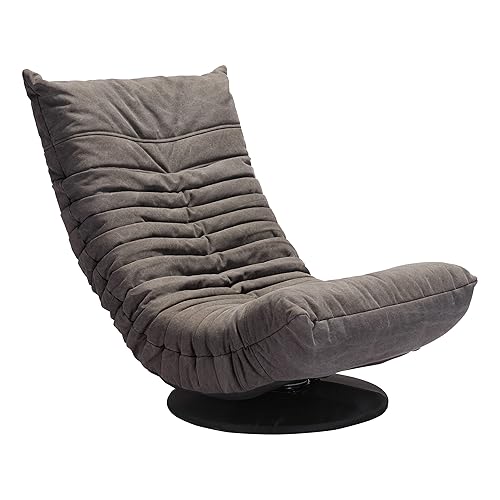 Zuo Modern - Down Low Swivel Chair Gray - Modern