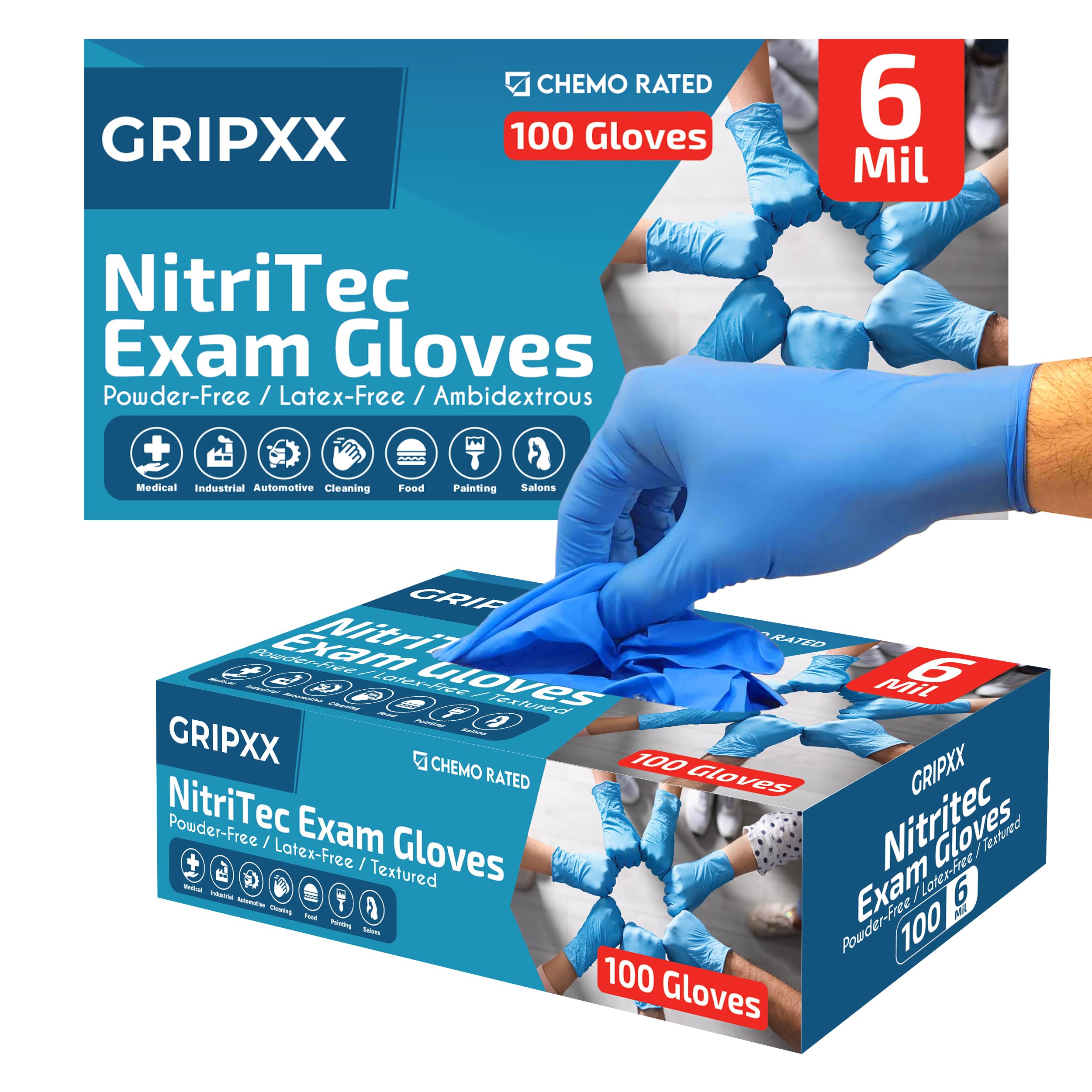 London Labs 6 Mil Nitrile Gloves X-Large (Pack of 200)