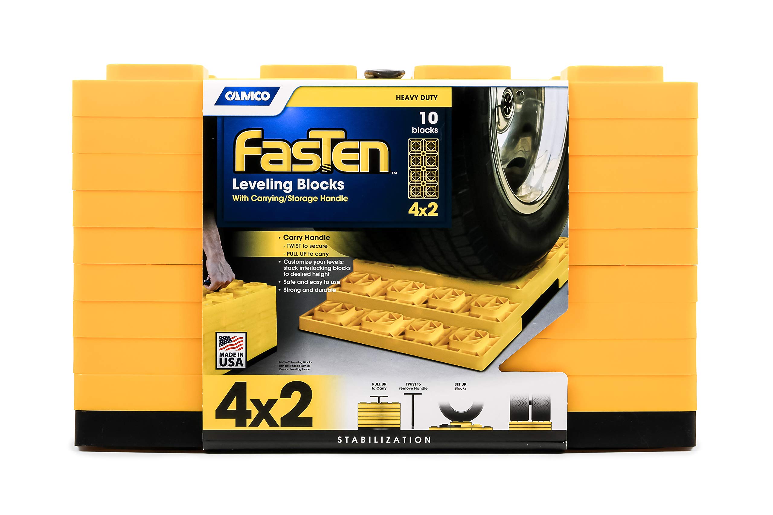 Snapklik.com : Camco FasTen Camper / RV Leveling Blocks - Features ...