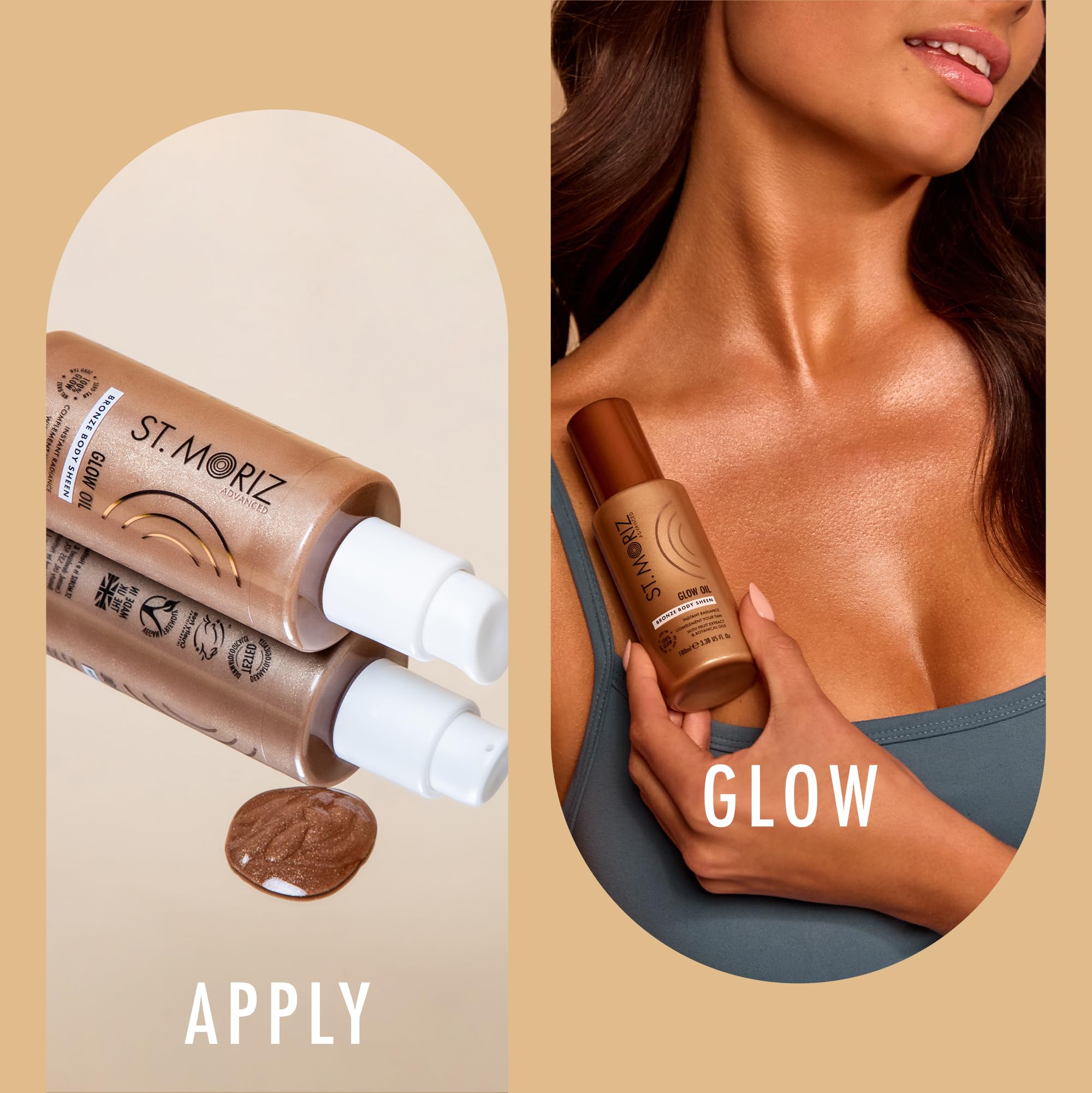 St Moriz Advanced Glow Oil, Bronze Glow Oil, 100 ml (Pack of 1) - Image 3