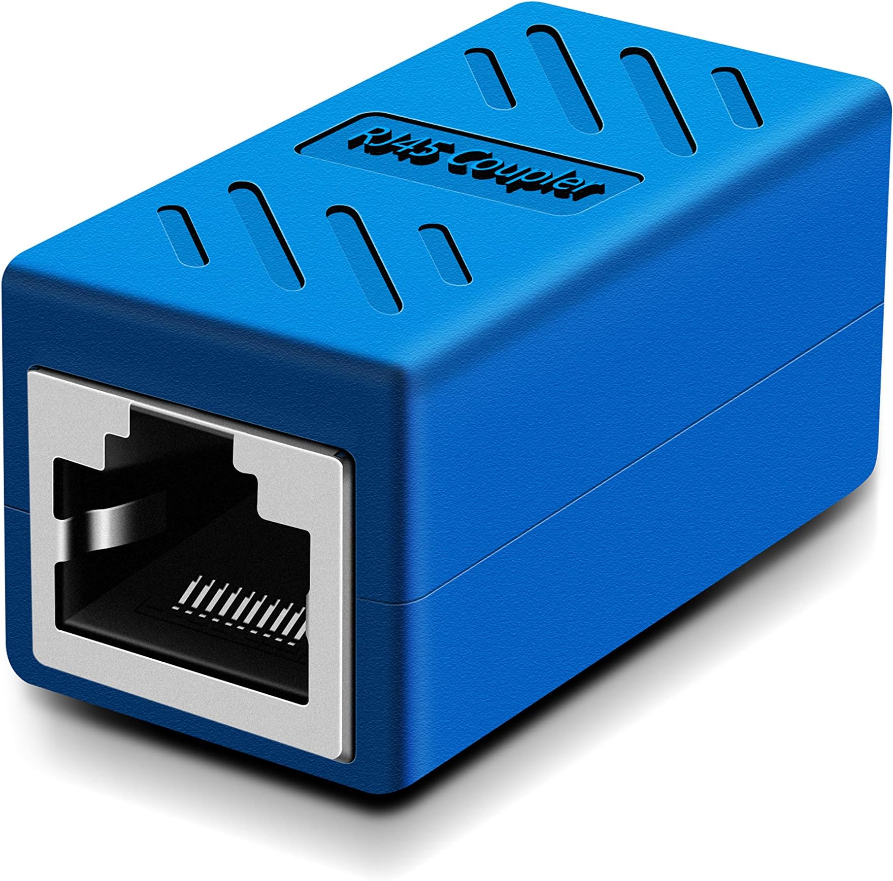 Y.D.F RJ45 Coupler, Ethernet Connectors, for Cat7/Cat6/Cat5e/cat5 Ethernet Cable Extender Connector - Female to Female, Blue
