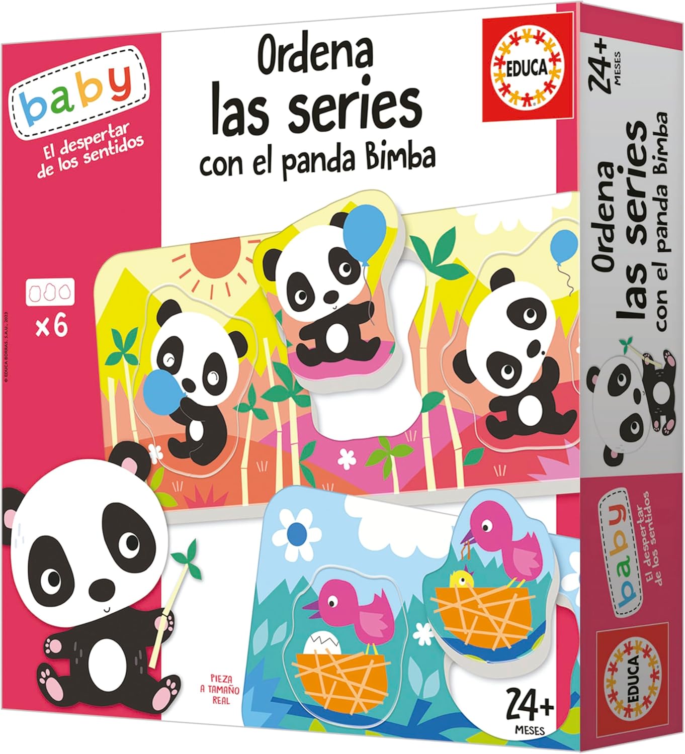 Educa 19713 Baby Educativos Sort the series with the Bimba Panda