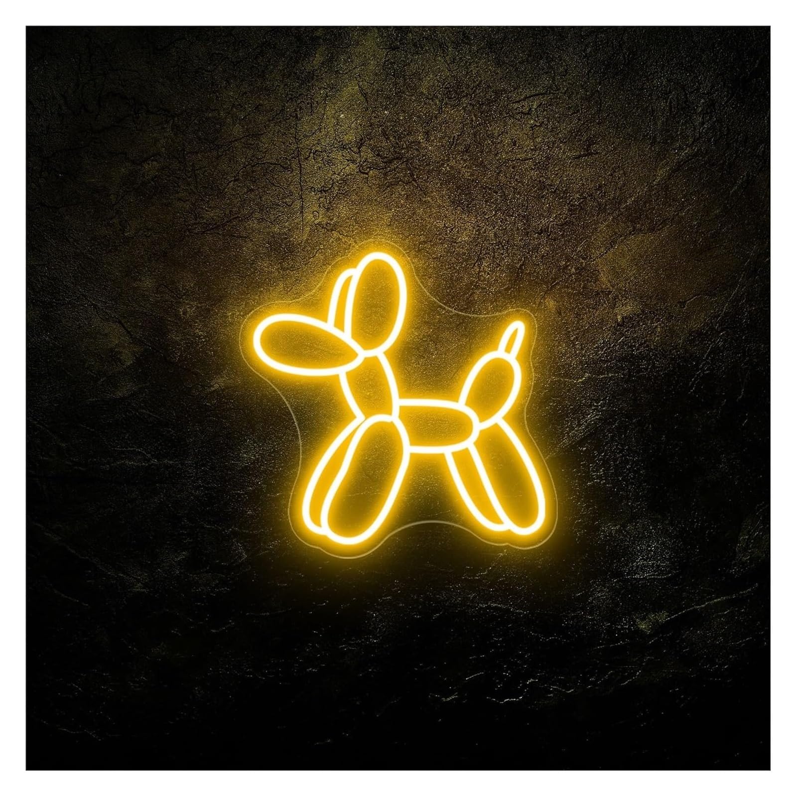 Ideas creativas para regalos con letreros de neón Perro globo de luces neón con brillo ajustable, 40 cm x(A)