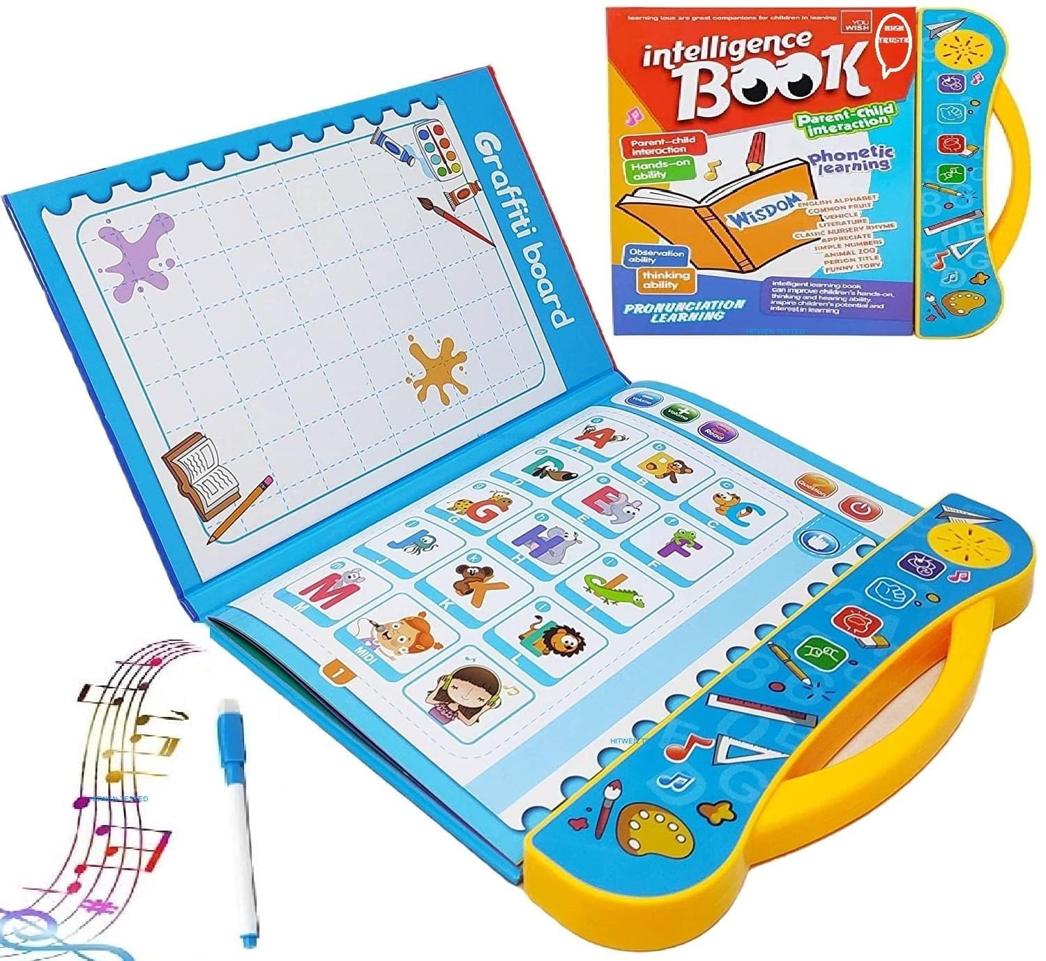 High Trusted Kids Intelligence Book English Letters & Musical English Educational Animals Phonetic Learning Book for 3 + Year Kids, Boys, Toddler (E-Book) (B0B7736BRT) Amazon Price History, Amazon Price Tracker