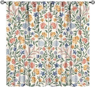 JESTRONRY William Morris Design Bedroom Curtains,Classical Victorian Flo...