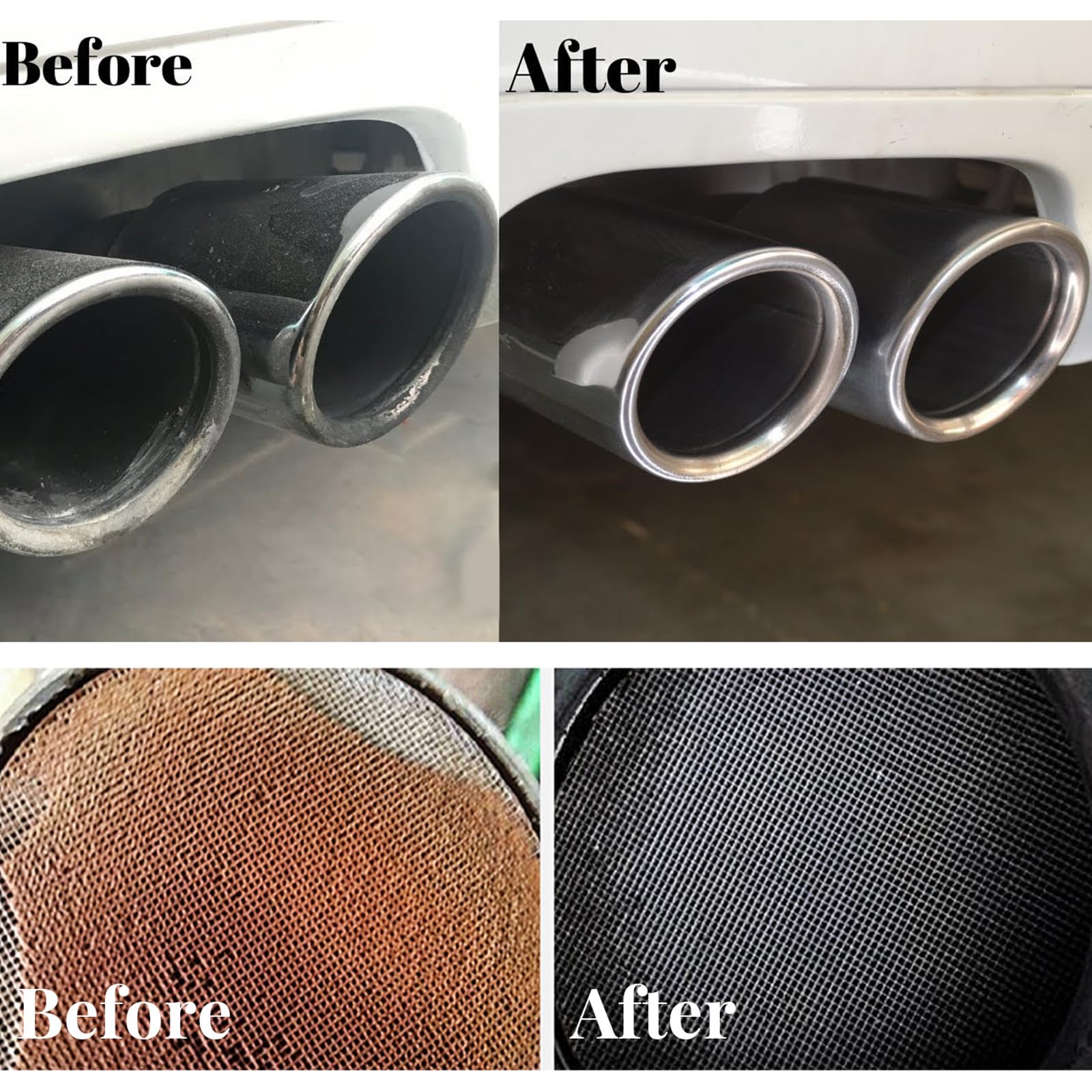 Nettoyeur De Moteur Convertisseur Catalytique, Catalytique Boost Up Nettoyage Et D'entretien Moteur, Catalytique D'Échappement Système Nettoyant, ﻿Pour Réduire Les Émissions De Voiture (2 Pièces)