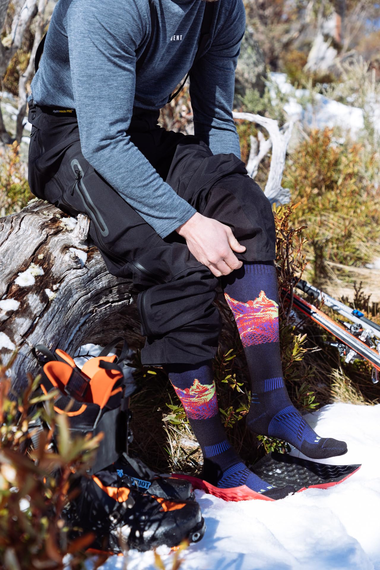 Lé Bent Cody Townsend Pro Series Zero Cushion Snow Sock - Black - X-Large