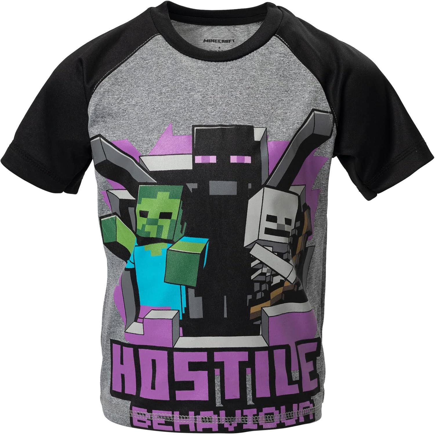 Minecraft Creeper Enderman Skeleton 3 Pack Graphic T-Shirts Little Kid to Big Kid - Image 4