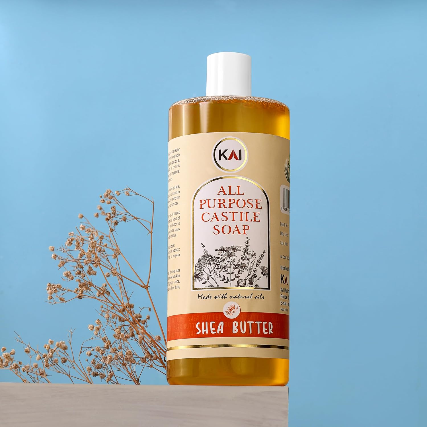 Shea Butter Liquid Castile Soap; Concentrated and All-Purpose; Use for All Natural Body Wash, Face Cleanser, Hair Shampoo, Hands, Dishes, Laundry, Floors, and Pets; 32 Ounce (1 Pack) image 5