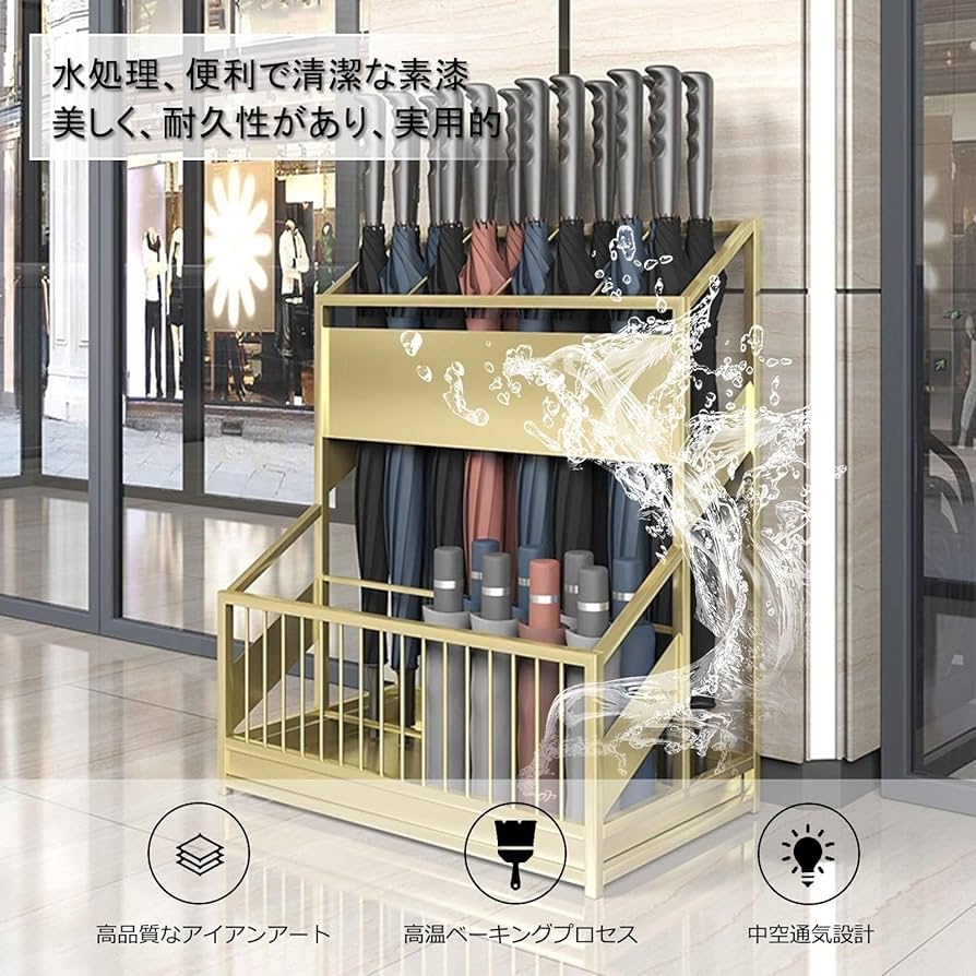 ステンレス製 傘立て 業務用 12本収納 水受けトレイ付 オフィス 店舗 玄関 Amazon｜傘立て 金属オフィス用傘たて 業務用 大容量 通気性
