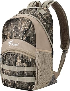 8Fans Hunting Backpack, Camo Hunting Bag Durable Large Capacity Hunting Pack for Hunting Hiking Camp