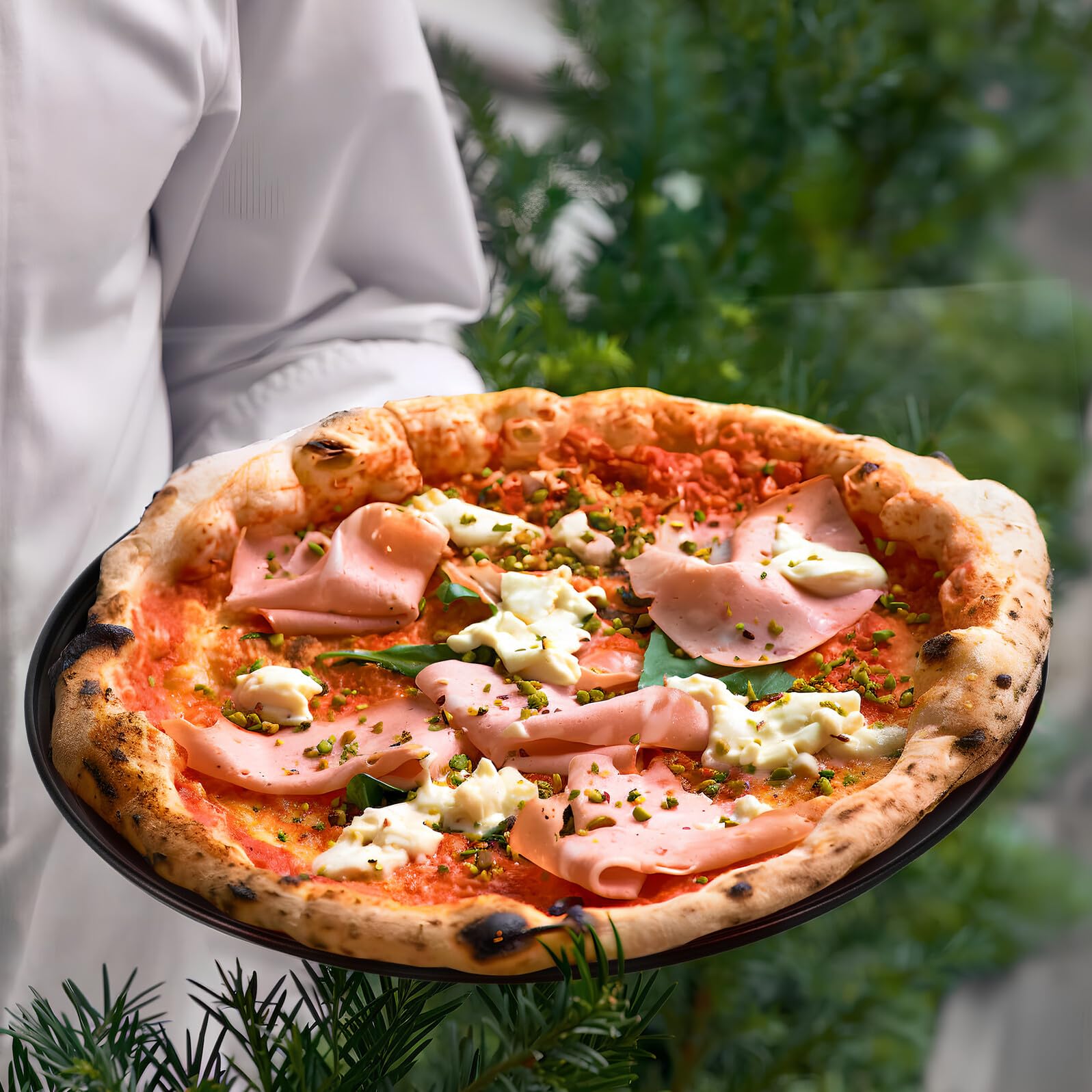 2 Pezzi Teglia Pizza Carbonio Teglie Rotonde Antiaderenti Forno Facile da Pulire per Pizza e Dolci Resistenti e Versatili per Cucina