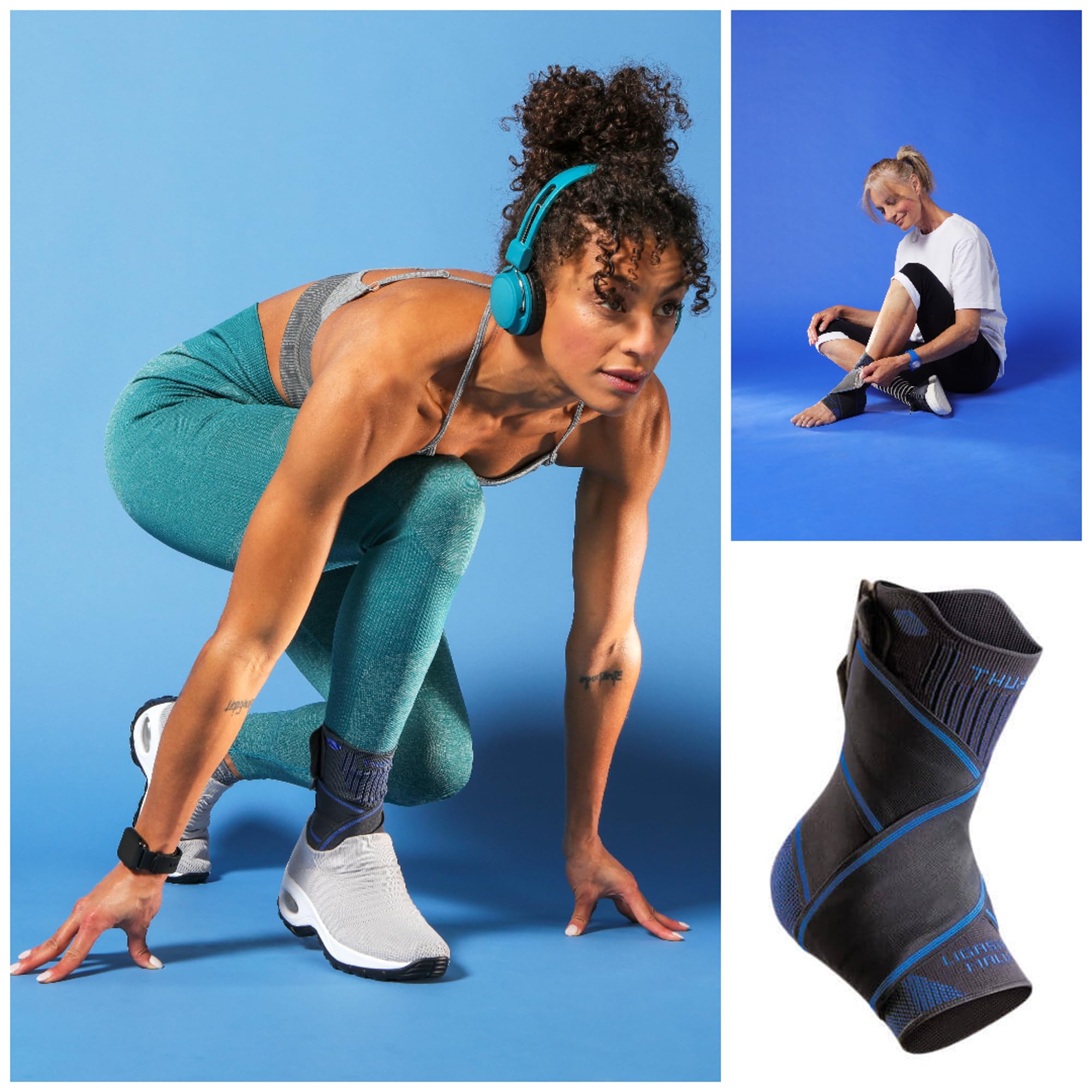 THUASNE Ligastrap Malleo Ligament Caviglia Brace (Taglia 5: 27-30 cm Circonferenza caviglia)