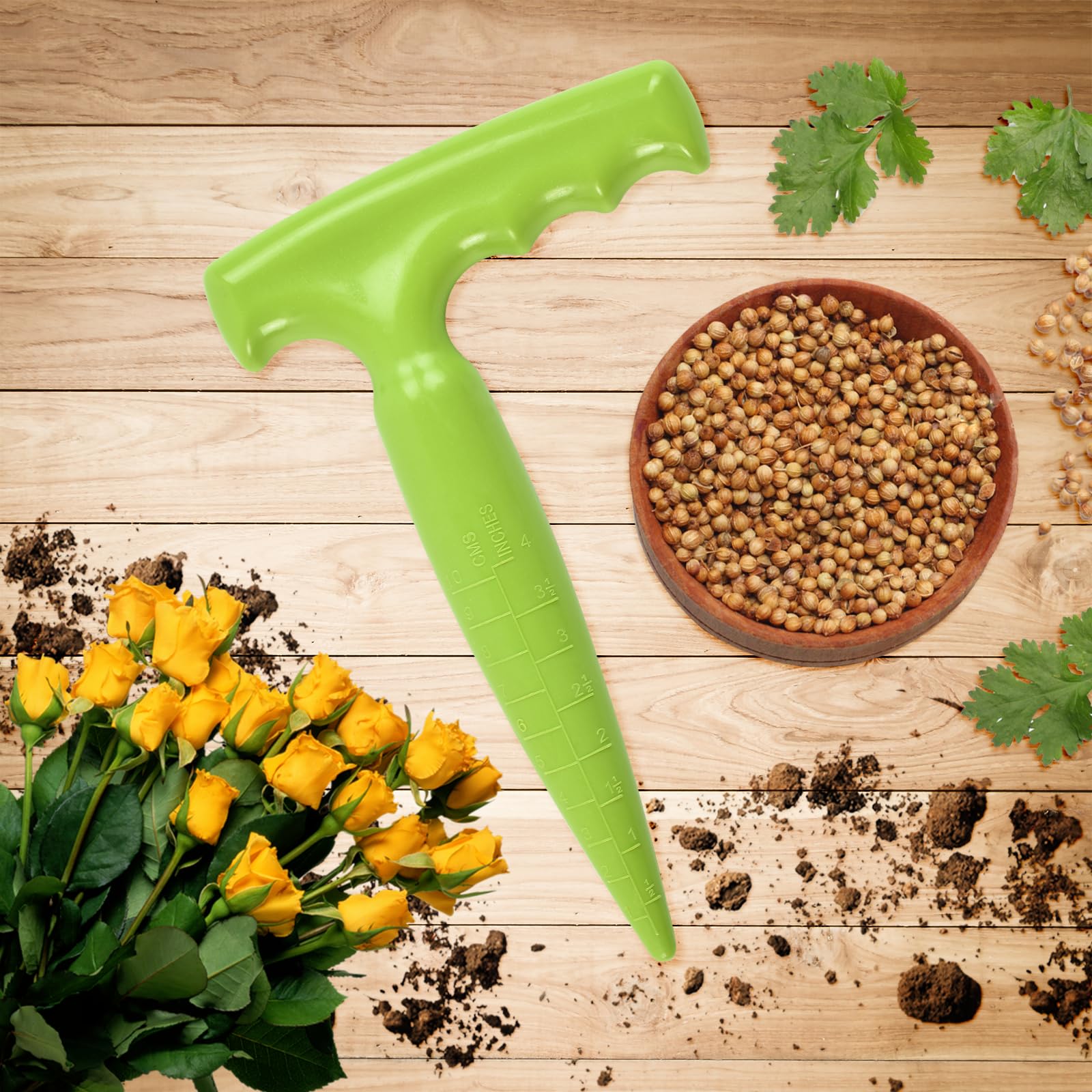 Dereine Outil Jardinage Plantoir, Plantoir Jardinage, Plantoir a Bulbe Jardinage, Plantoir de Jardin, Plantoir, Aides à la Culture des Plantes Succulentes et des Plantes de Jardin