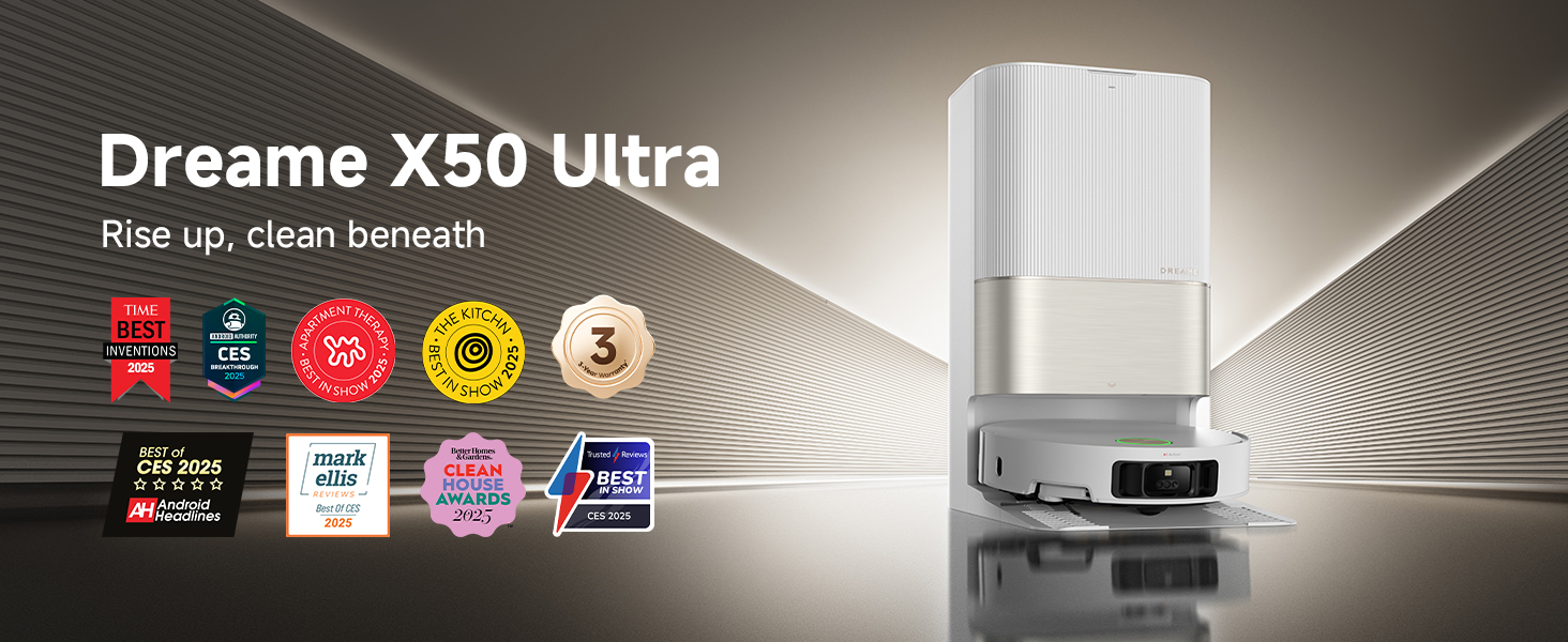 Amazon.com - DREAME X50 Ultra White Robot Vacuum and Mop with Auto