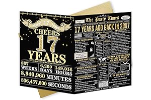 17th Birthday Decoration Cards