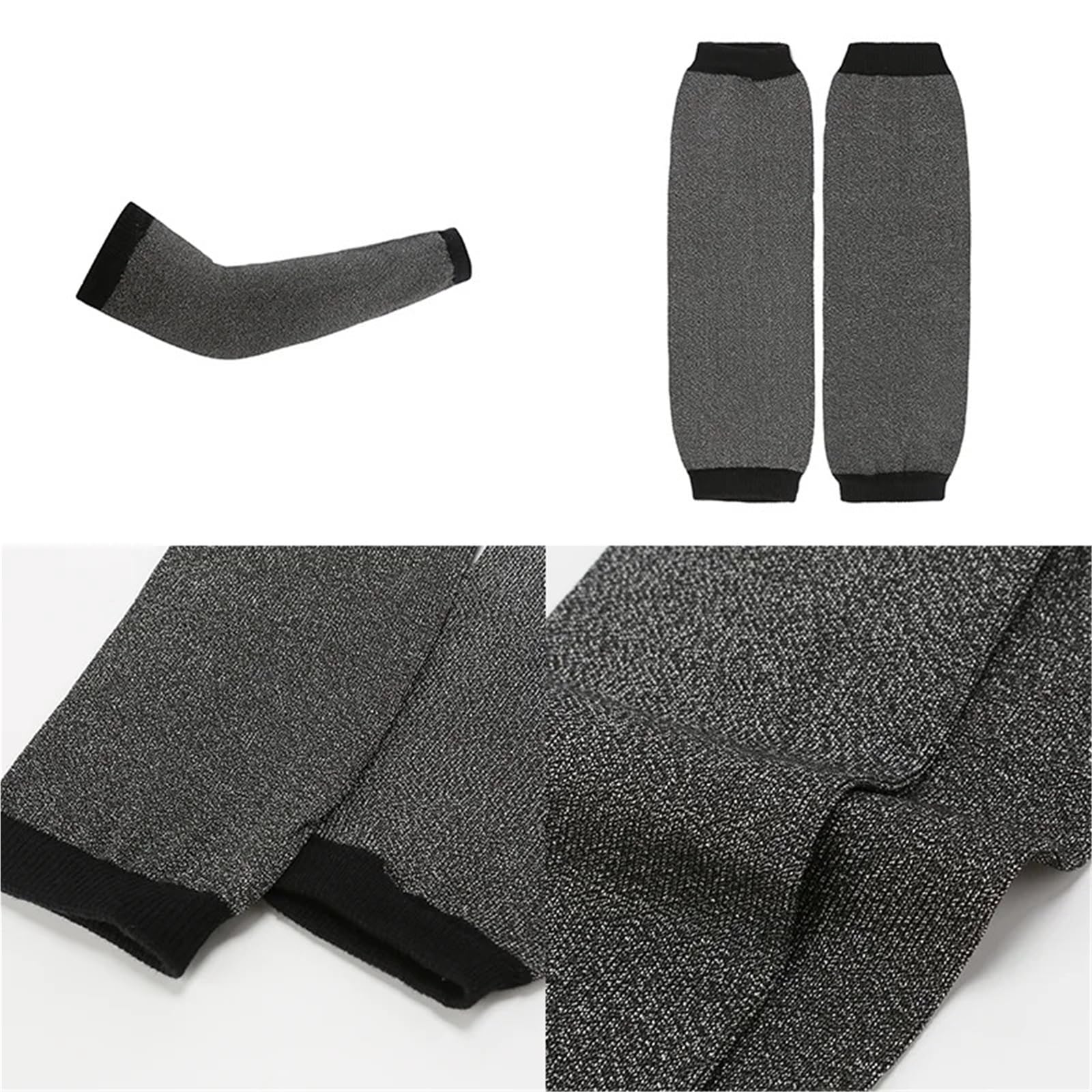Mangas de soldador 1 par de protectores brazo seguridad resistentes a cortes y retardantes llama, mangas trabajo seguras for altas temperaturas(2 Pairs)