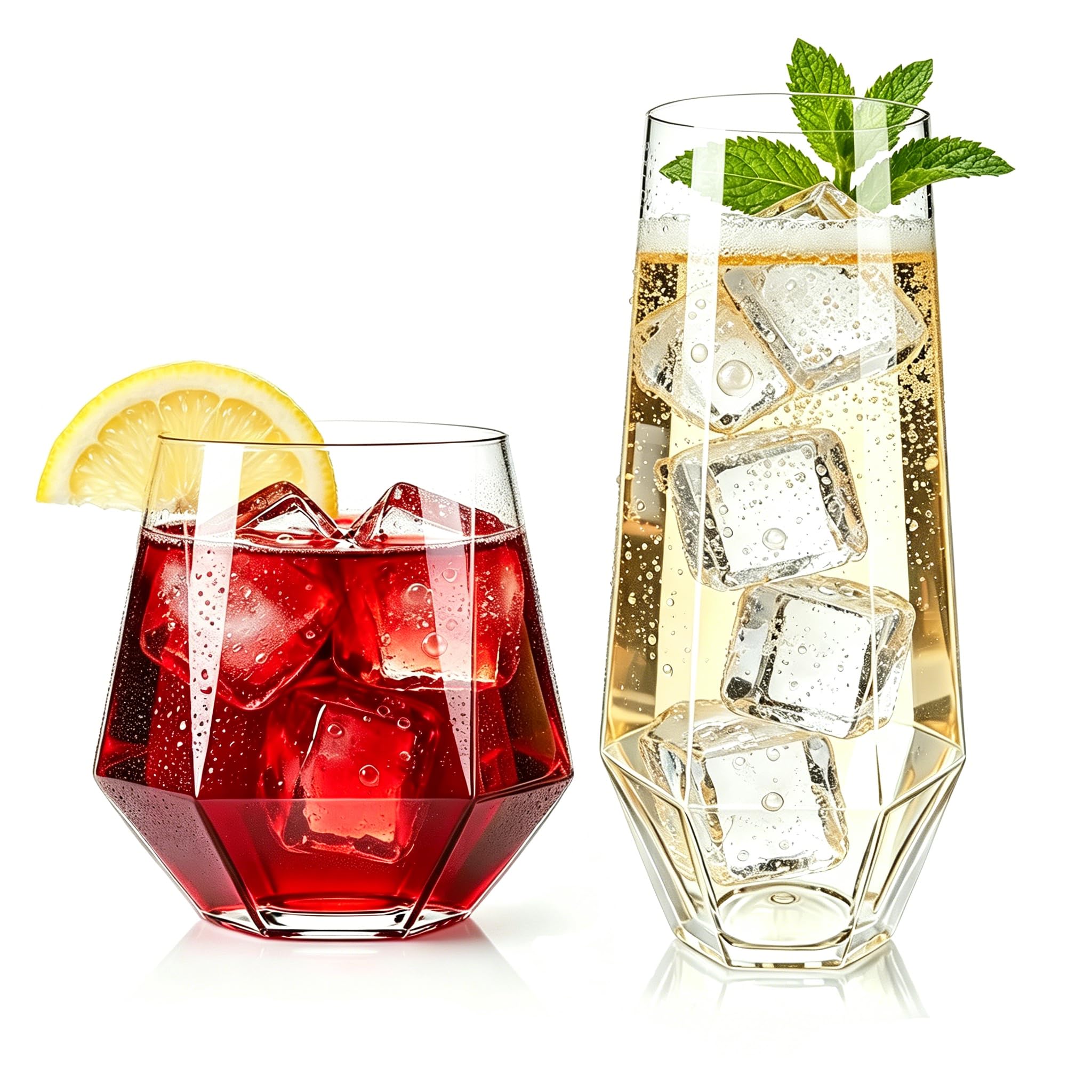56 Pack Plastic Wine Glasses Champagne Flutes, 32 Pcs 9 OZ & 24 Pcs 14 OZ — Amazon image 11