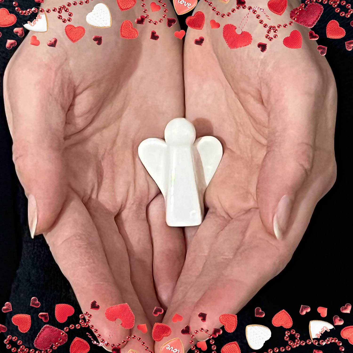 Jolitee My Little Angel Guardian Angel Gifts for Women, Small Angels Figurine Perfect for Gifting, Desktop, Car Dash 10pc