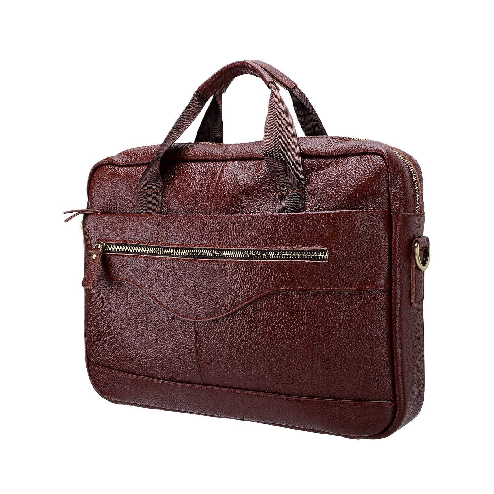 Porte-documents en Cuir pour Homme, 15,7 X 11,4 X 3,3 Pouces