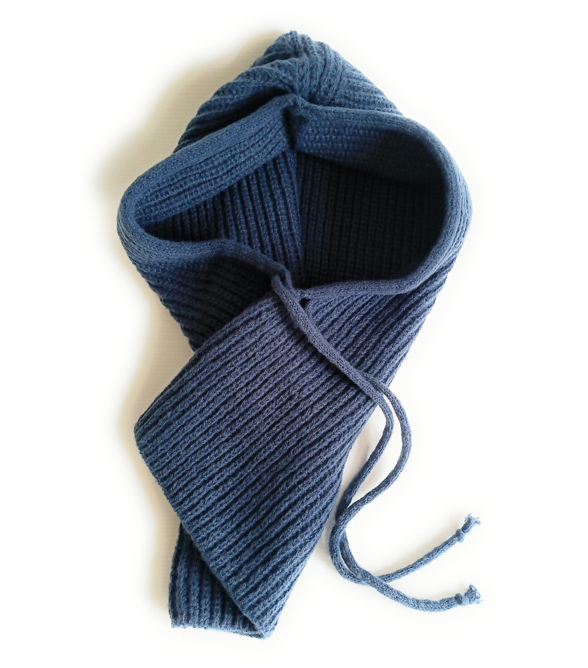 KGM Accessories New Knitted Soft Cashmere Feel Balaclava Hood Women Men Balaclava hat Winter Beanie ski (Blue)