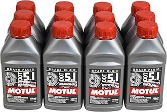 (12 Pack) Case 100951 100% Synthetic Brake Dot 5.1 Brake Fluid 1/2 Liter or 500 ml