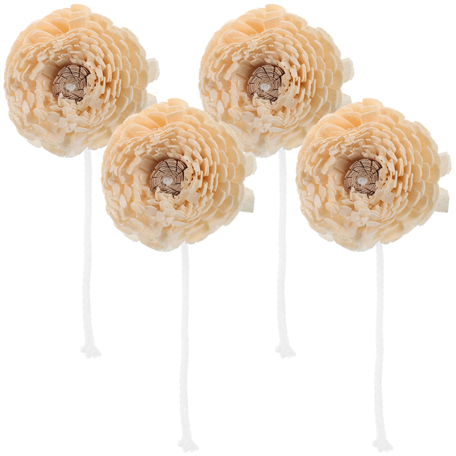 Difusores Florales Aromaterapia de Madera 4 Piezas miniatura 7