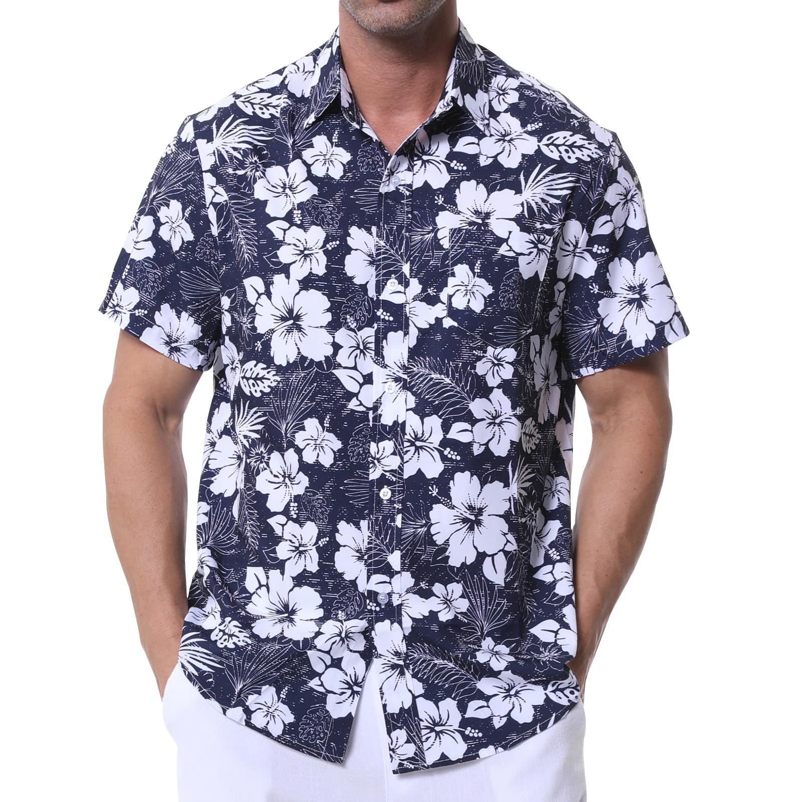Danfiki Camisa Hawaiana Hombre Camisa de Playa Camisas de Verano para Hombre Camisa Causal para la Playa