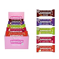 Vista 22 de RAWMYGOD Barras de frutas y nueces, sin gluten, veganas, sin azúcar añadida (20 barras, diarias)