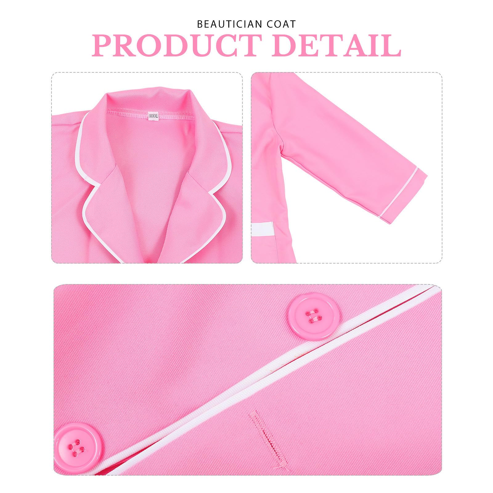 Tofficu 4 Stück Rosa Friseurkleid, Schnelltrocknend, Pflegeleicht