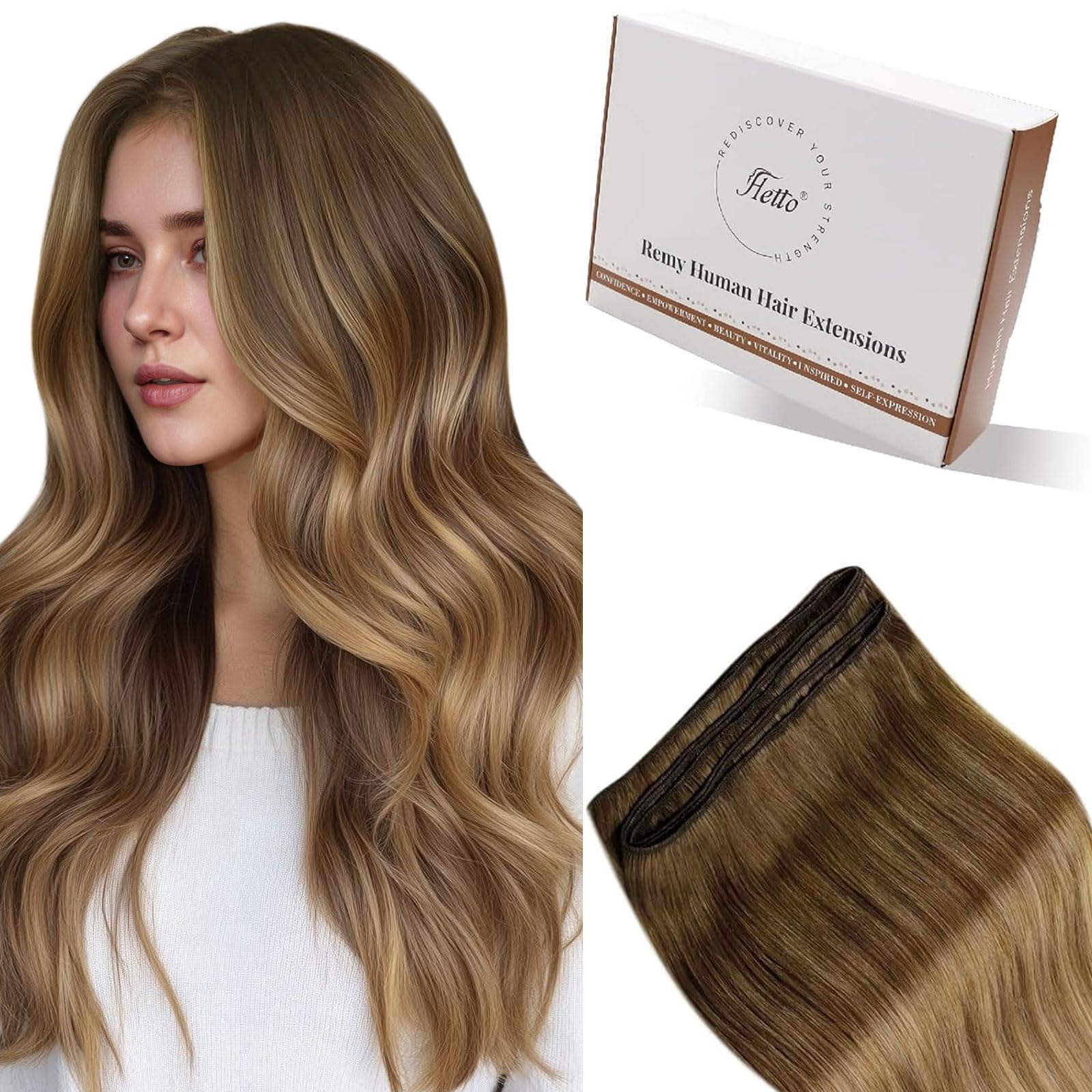 Hetto Extensions Echthaar Tressen