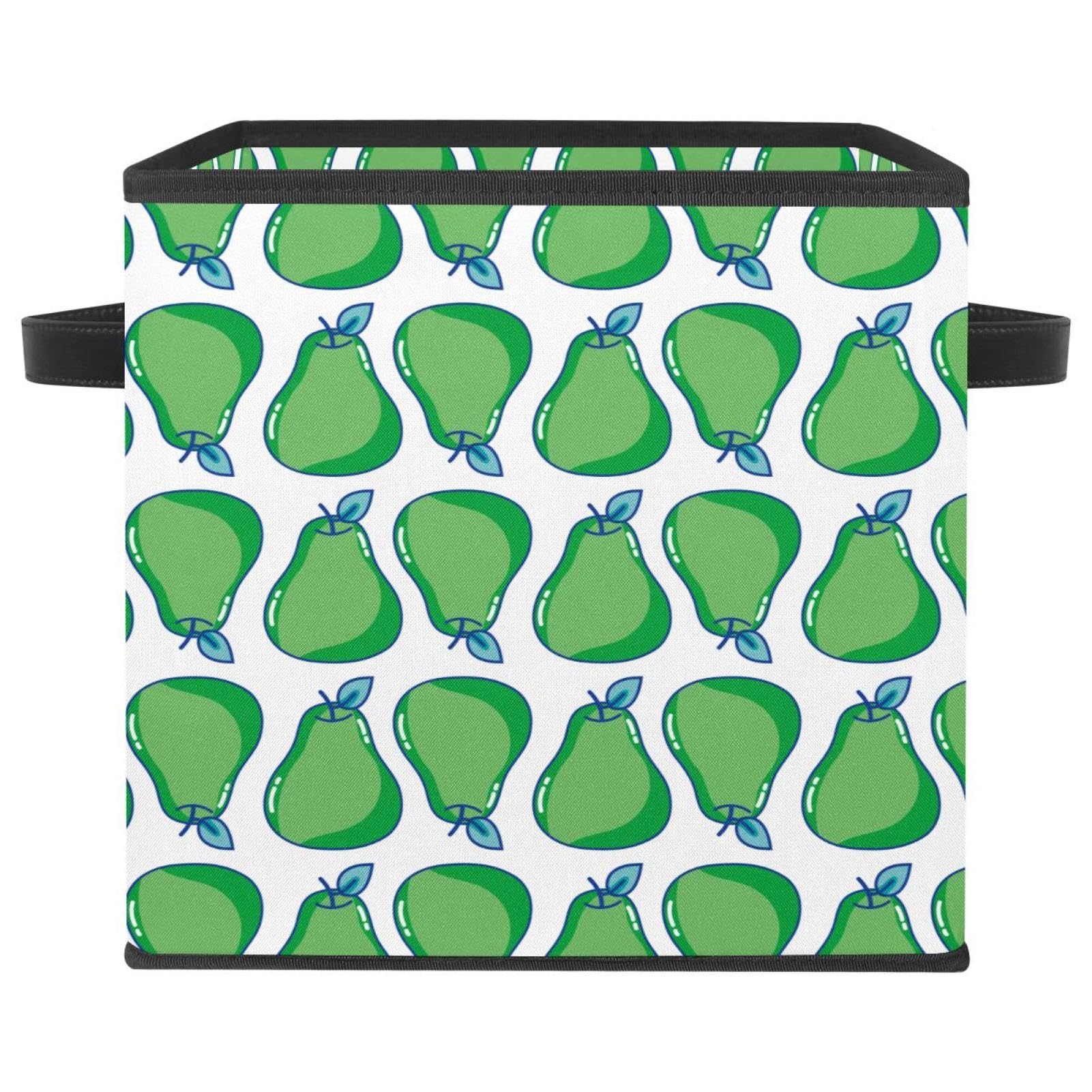 Organiseur en tissu poire verte pour optimiser le rangement des jouets de la chambre
