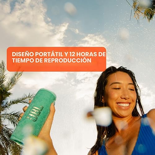 Miniatura 5 de JBL Flip 6- Altavoz Bluetooth portátil, sonido potente, graves profundos, resistente al agua IPX7, 12 hs de reproducción, PartyBoost p/emparejar