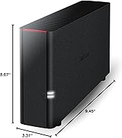 Vista 9 de BUFFALO LinkStation 210 2TB 1-Bay NAS Almacenamiento conectado en red con discos duros HDD incluidos Almacenamiento NAS que funciona como nube