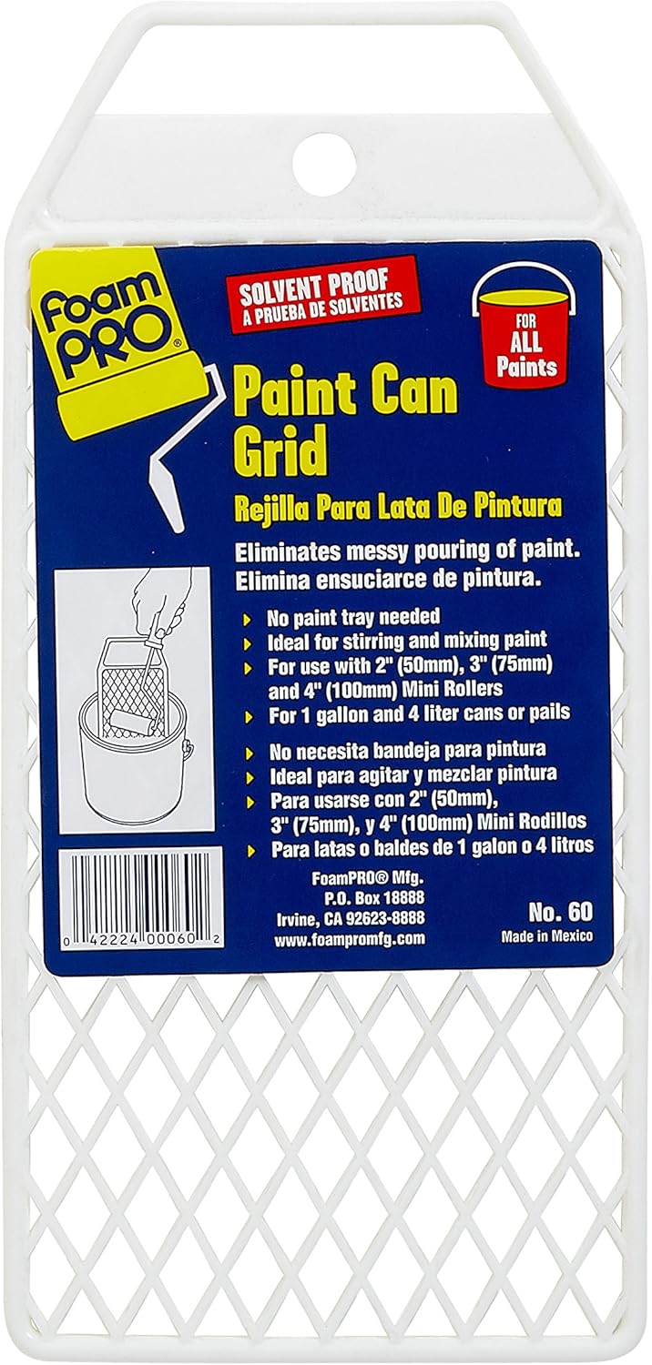 FOAMPRO 60 Paint Can Grid, 1 Gal, 10 in L X 4 in W, 1/4 in
