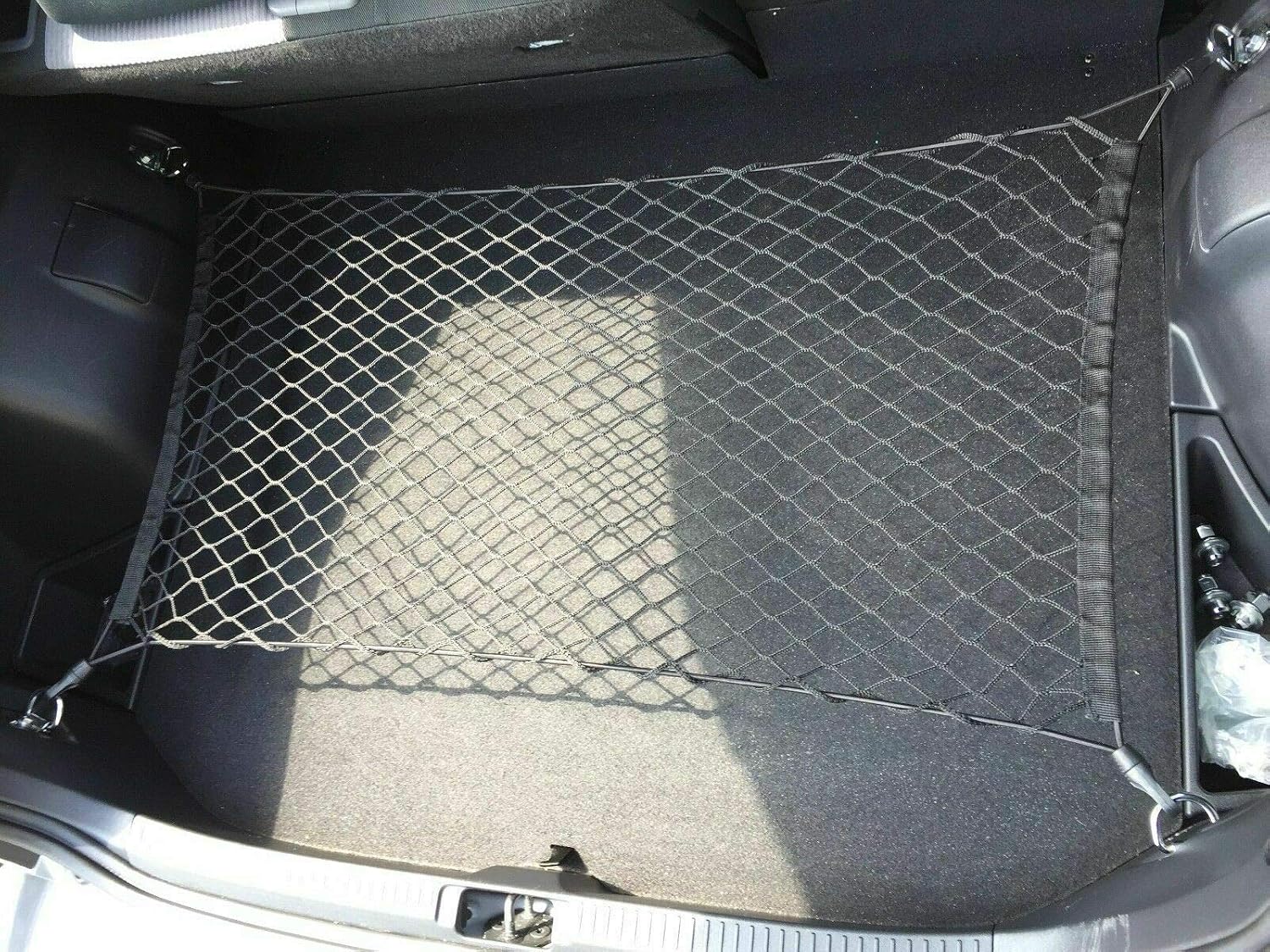 Rear Trunk Organizer Cargo Net for Scion TC 2011-2016 – Floor Style Cargo Net for Sedan - Premium Mesh Elastic Car Trunk Organizer Vehicle Carrier Storage - Compatible with Scion TC image 4