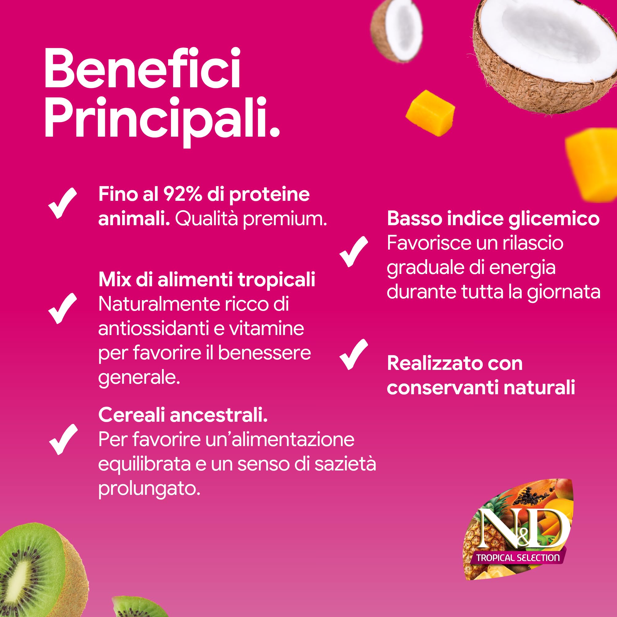 Farmina, N&D Tropical Selection, Maiale & frutti tropicali, Cane Adult Medium/Maxi, 10kg