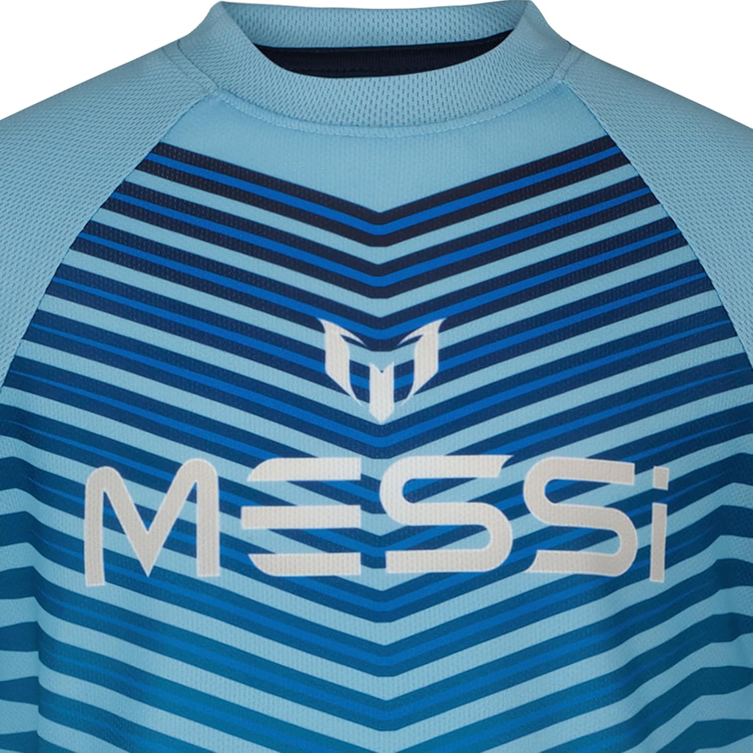 Messi Boys Lifestyle Short Sleeve Top, Slim-fit Crew-Neck Shirt with Logo, Comfortable - Image 6
