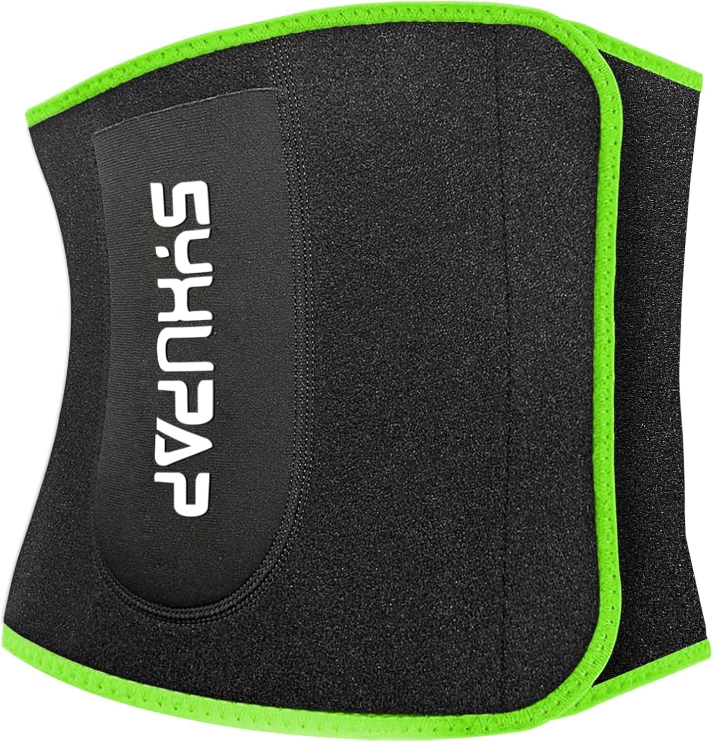 Waist Trimmer for Women and Men,Waist Trainer for High-Intensity Training & Workouts, Size M Green