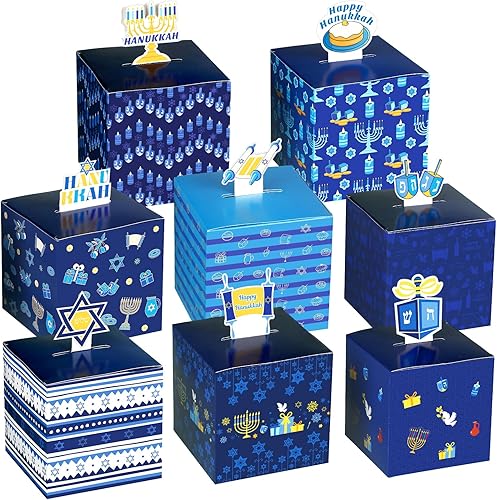 Miniatura 7 de Yeaqee 32 cajas de dulces de Navidad para regalar, cajas de dulces de Navidad, cajas de galletas de Navidad, latas, cajas de cartón para envolver