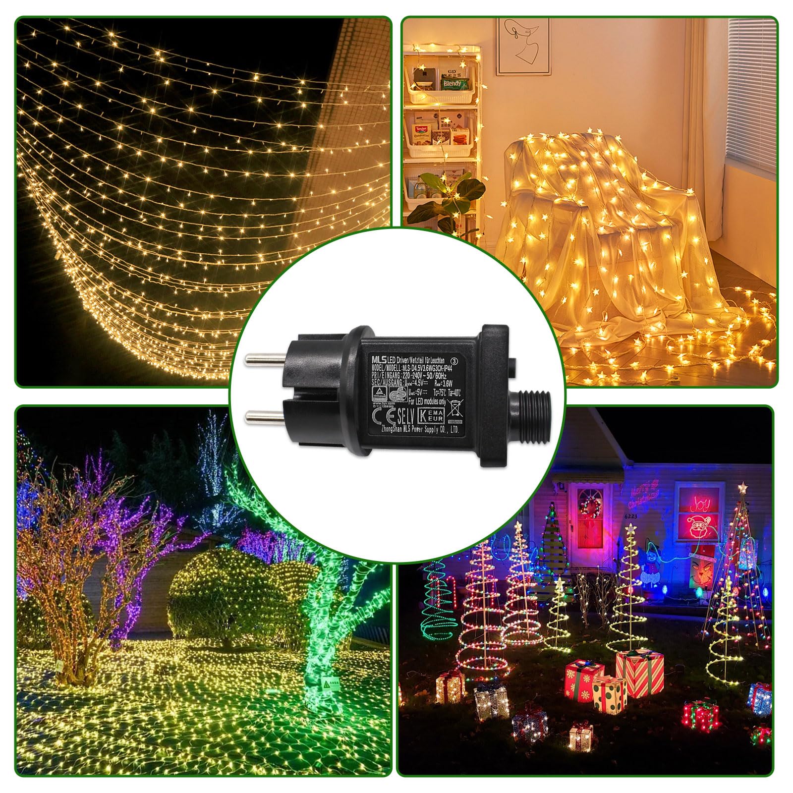 REYLAX Trasformatore LED 12V 20W 1.67A Dimmerabile Triac & 0/1-10V, Alimentatore 12 Volt di Tensione Costante Driver LED AC 220V to DC Trasformatori di Bassa Tensione