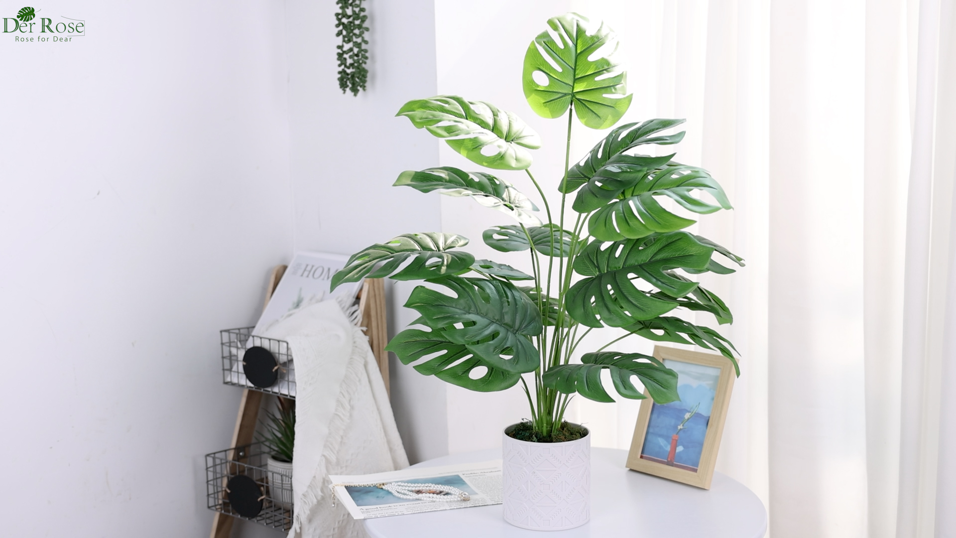 Amazon.com: Der Rose Artificial Plants Indoor Large 28'' Fake