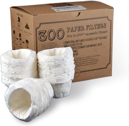 Filtro de papel de café K-cup opcional para Ekobrew - Filtro de un solo uso Blanco